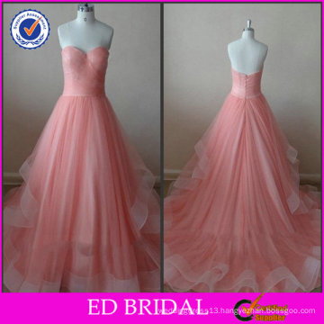 OEM Service Ball Gown Strapless Sweetheart Low Back Evening Dress 2014